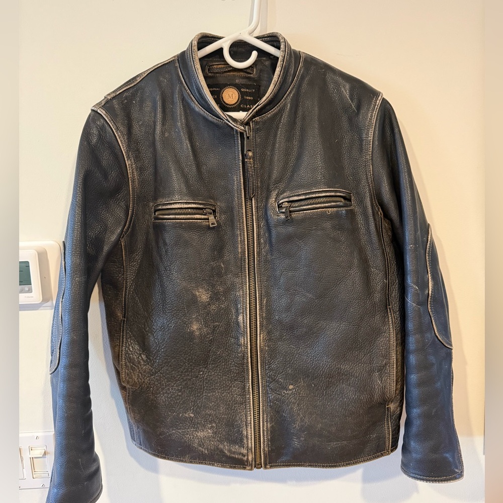 Andrew Marc Black Leather Jacket